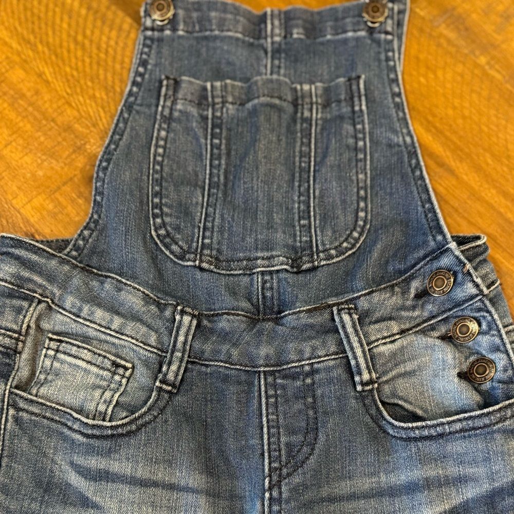 Machine Nouvelle Mode Women’s Denim Crop Y2K Overalls - Picture 10 of 13